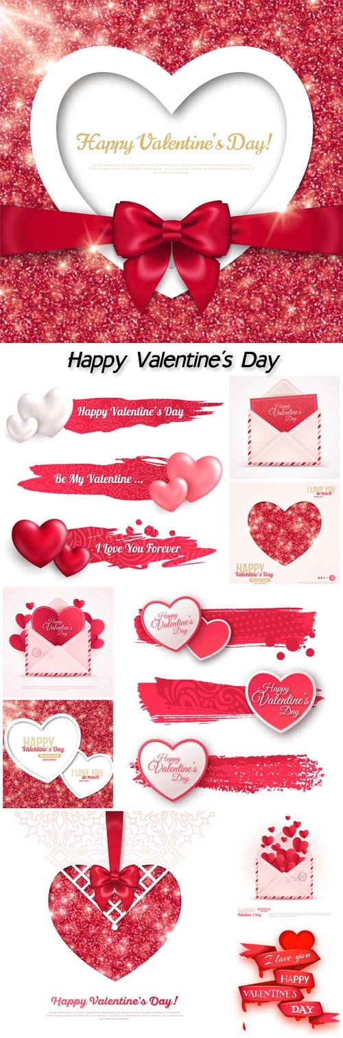 Valentine's Day Vector Backgrounds
