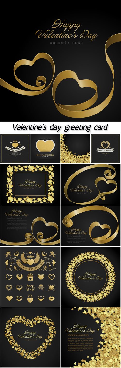 Valentine's Day Greeting Card Vector Background
