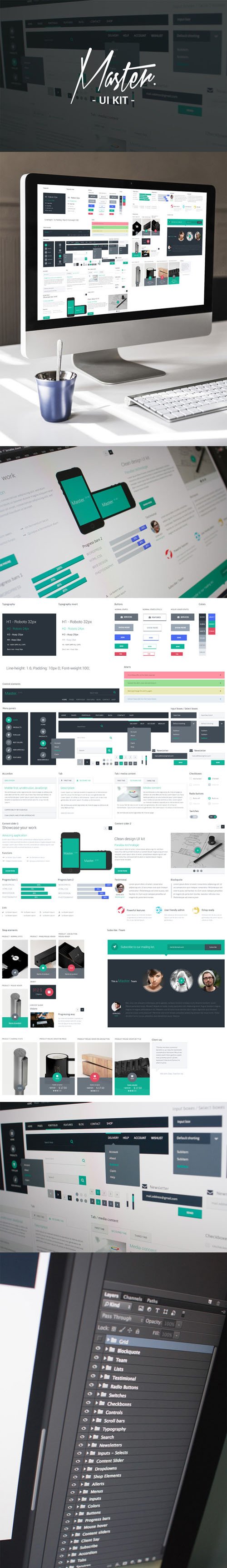 Master UI Kit - Creativemarket 450026