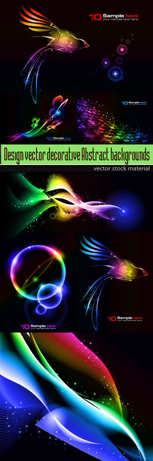 Design vector decorative Abstract backgrounds