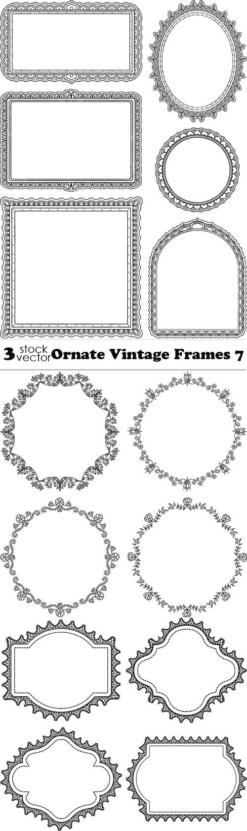 Vectors - Ornate Vintage Frames 7