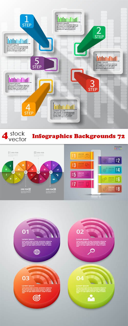Vectors - Infographics Backgrounds 72
