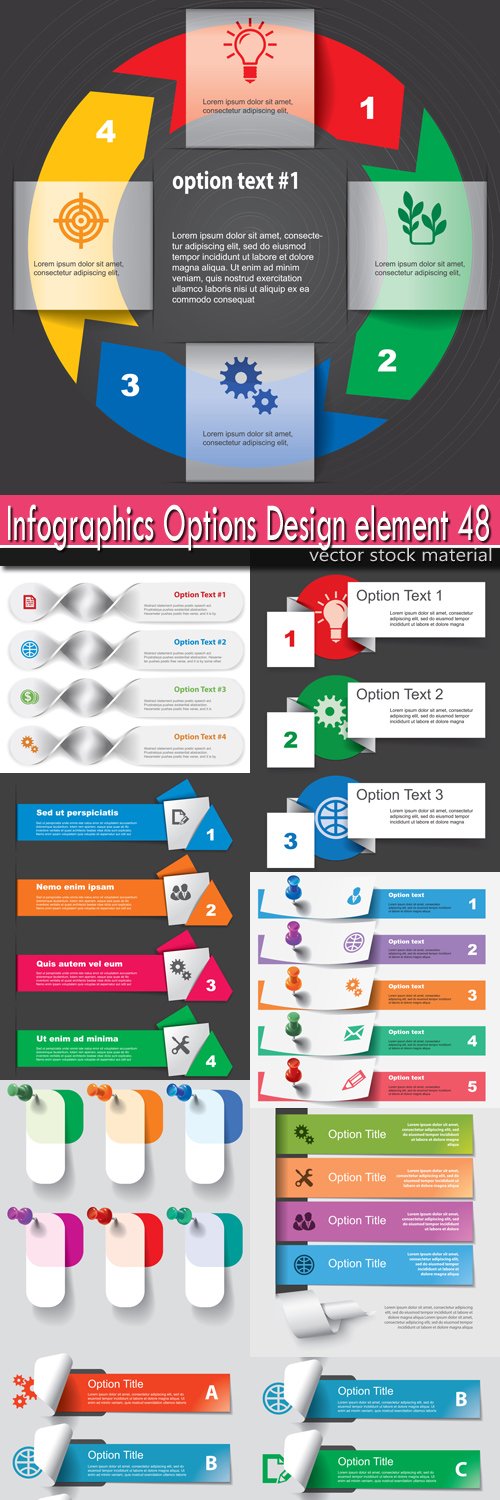 Infographics Options Design element 48