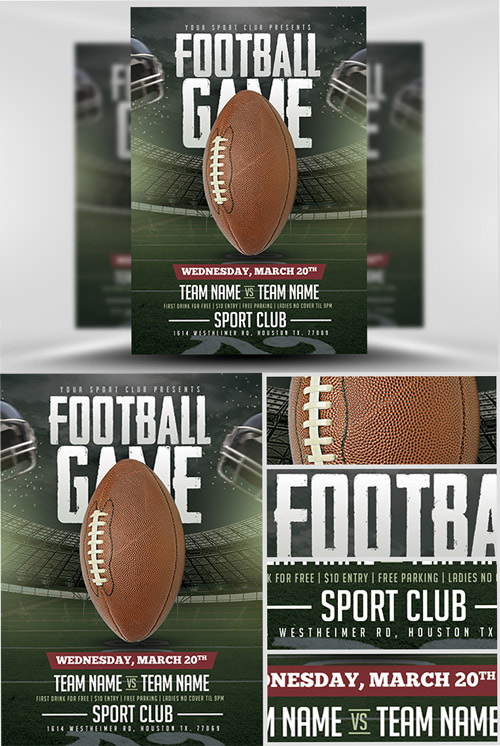 Flyer Template - American Football Game
