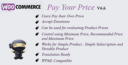 CodeCanyon - WooCommerce Pay Your Price v6.7 - 7000238