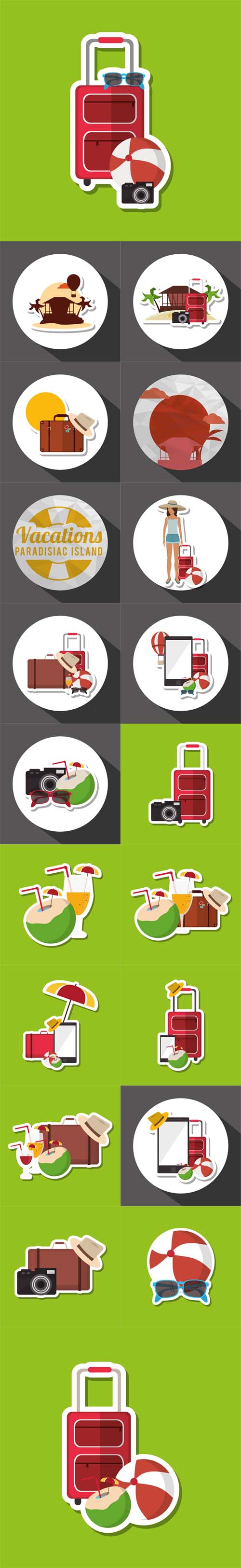 Vector Icon of Vacations Design Illustration