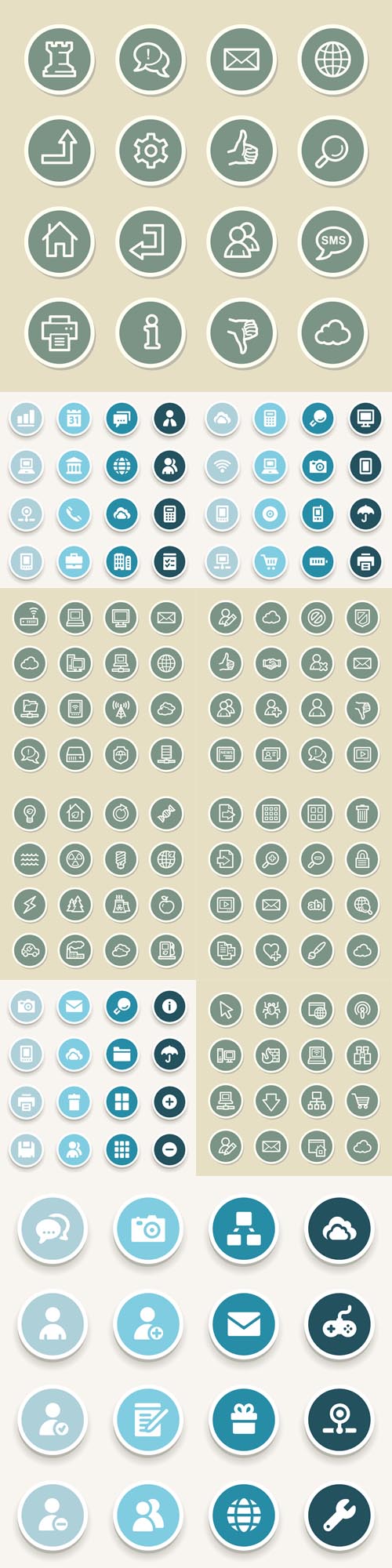 Vector Social Media and Business Icons