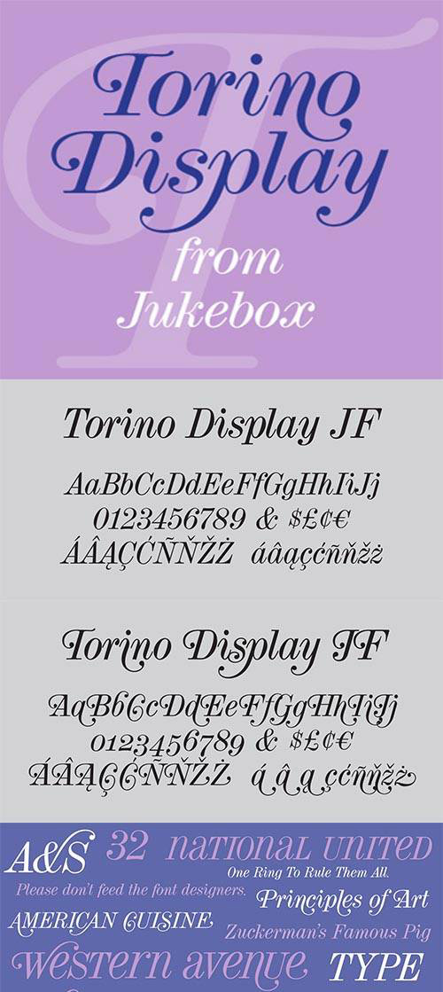 Font - Torino Display JF Pro