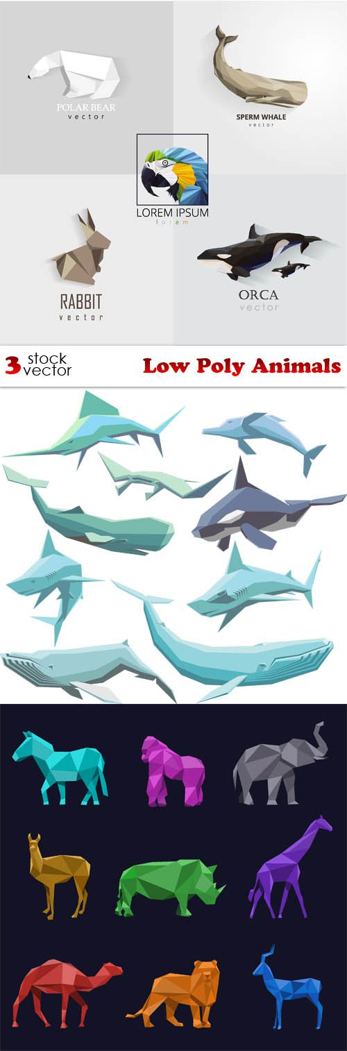 Vectors - Low Poly Animals