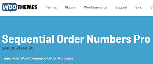 WooThemes - WooCommerce Sequential Order Numbers Pro v1.9.0