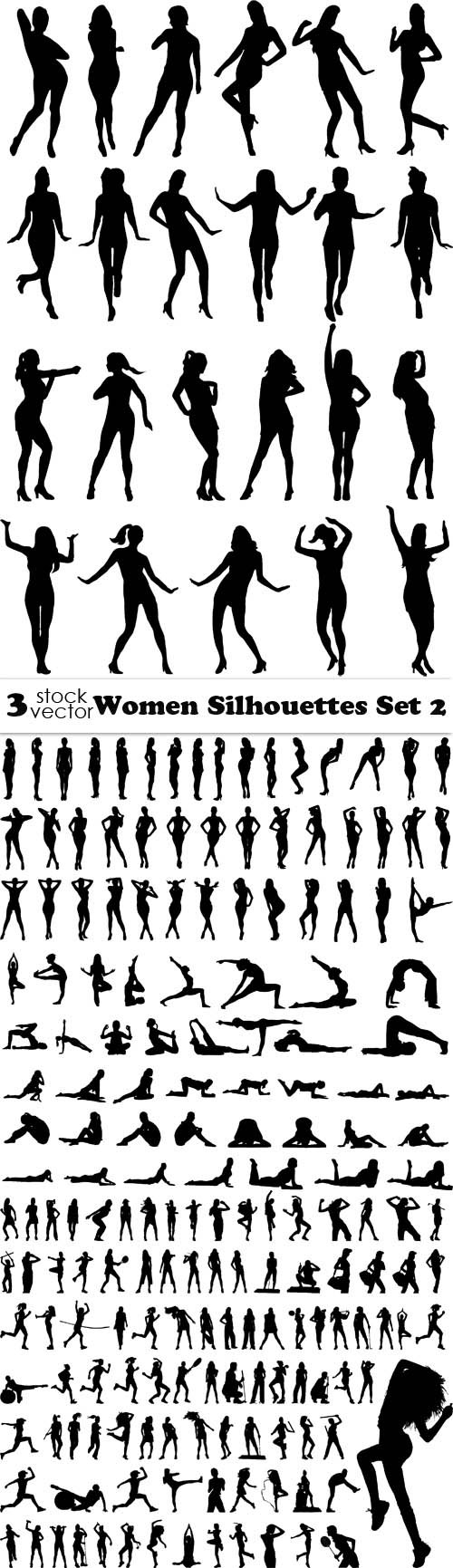 Vectors - Women Silhouettes Set 2