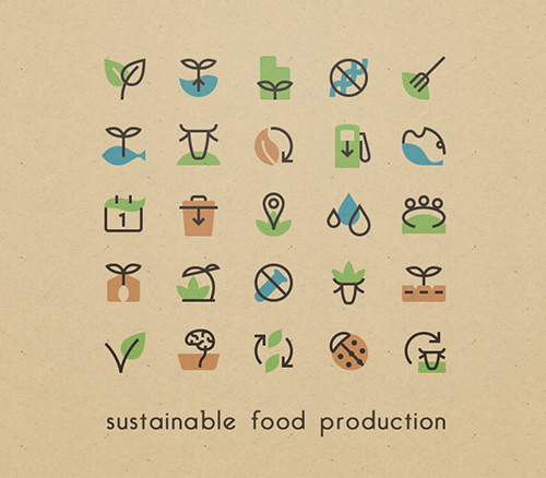 Ai, PNG, SVG Vector Icons - Sustainable Food Production
