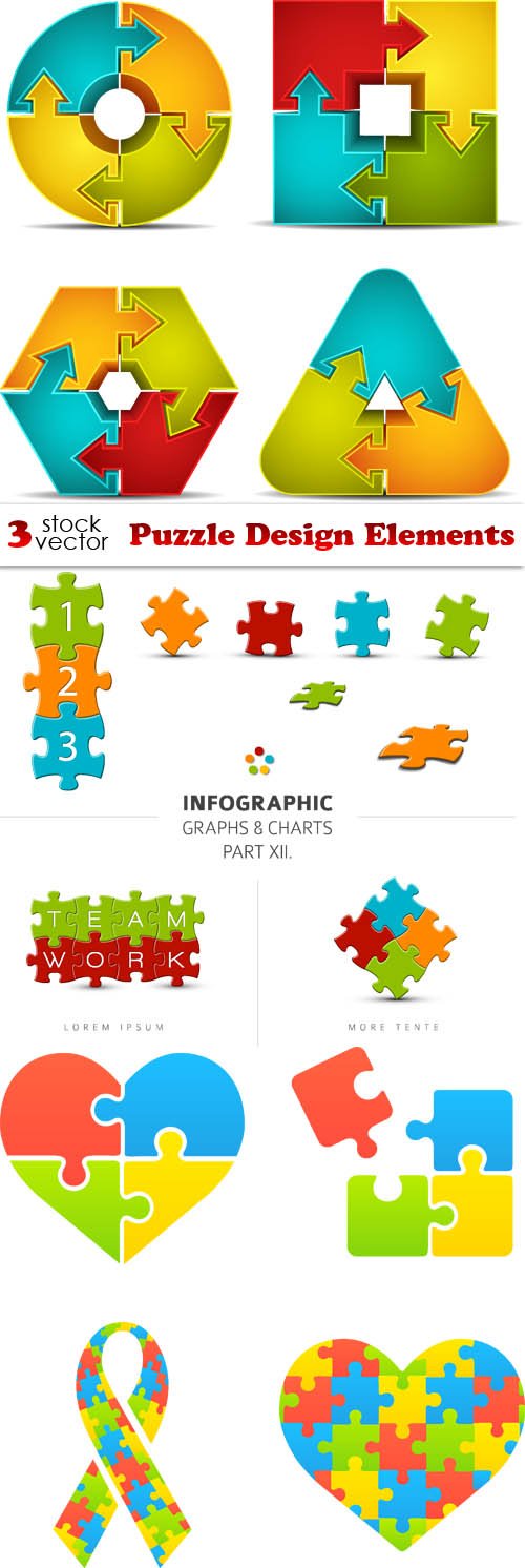 Vectors - Puzzle Design Elements