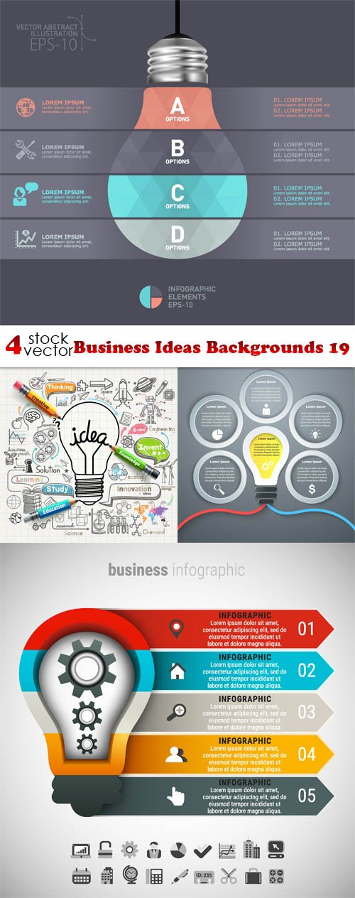 Vectors - Business Ideas Backgrounds 19