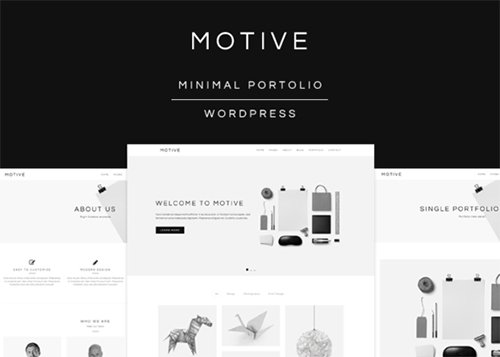 Motive - Minimal Portfolio Theme - Creativemarket 535921
