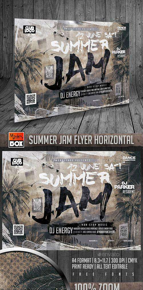 Summer Jam Flyer Horizontal 16393644