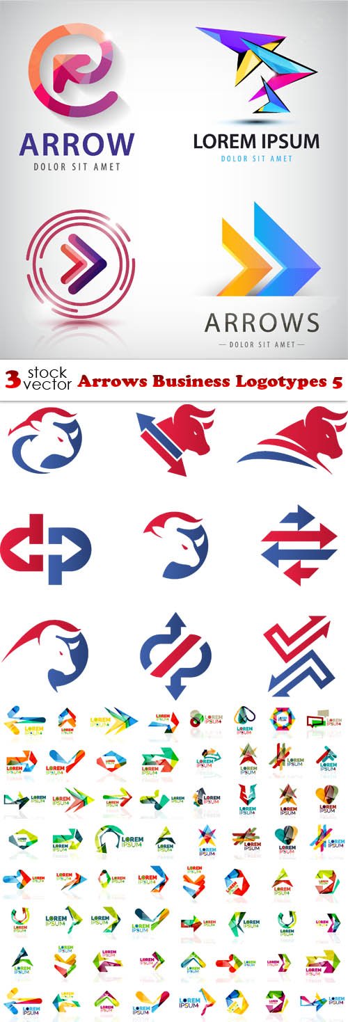 Vectors - Arrows Business Logotypes 5