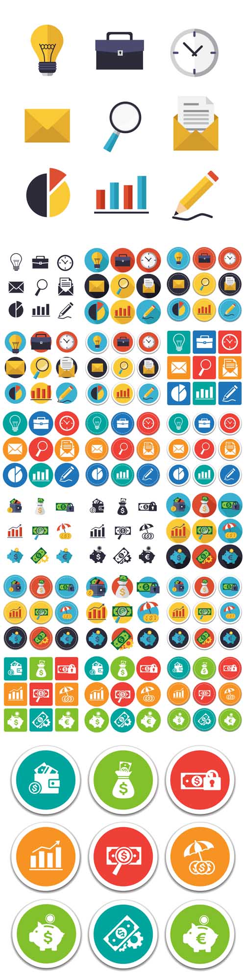 Vector Finance Banking and Business Icons