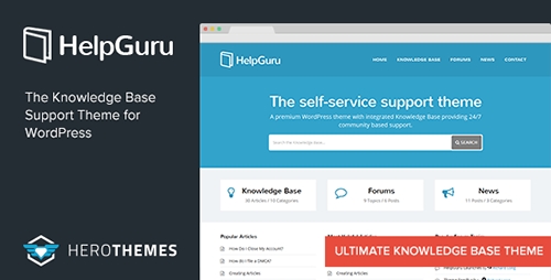 ThemeForest - HelpGuru v1.5.1 - A Self-Service Knowledge Base WordPress Theme - 8465592