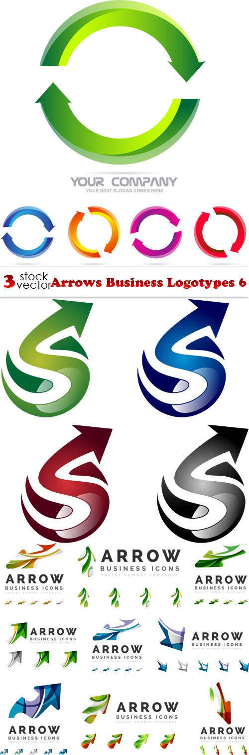 Vectors - Arrows Business Logotypes 6