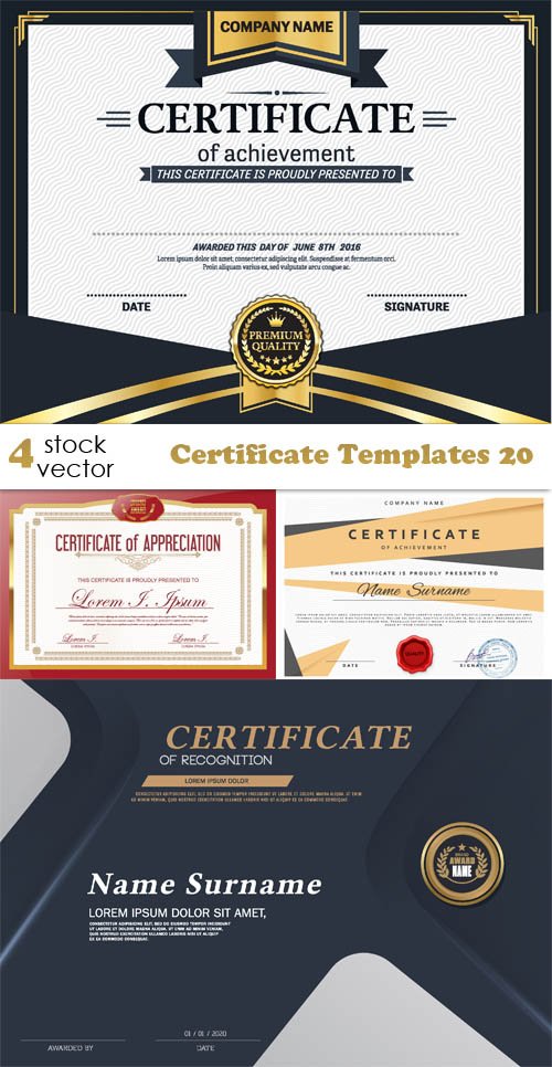 Vectors - Certificate Templates 20