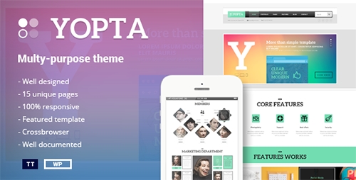 ThemeForest - Yopta v1.3 - Multi-Purpose WordPress Theme - 8374102