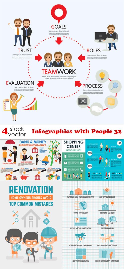 Vectors - Infographics with People 32