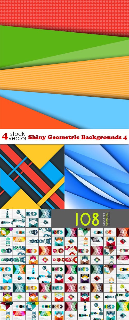 Vectors - Shiny Geometric Backgrounds 4
