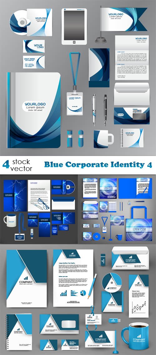 Vectors - Blue Corporate Identity 4