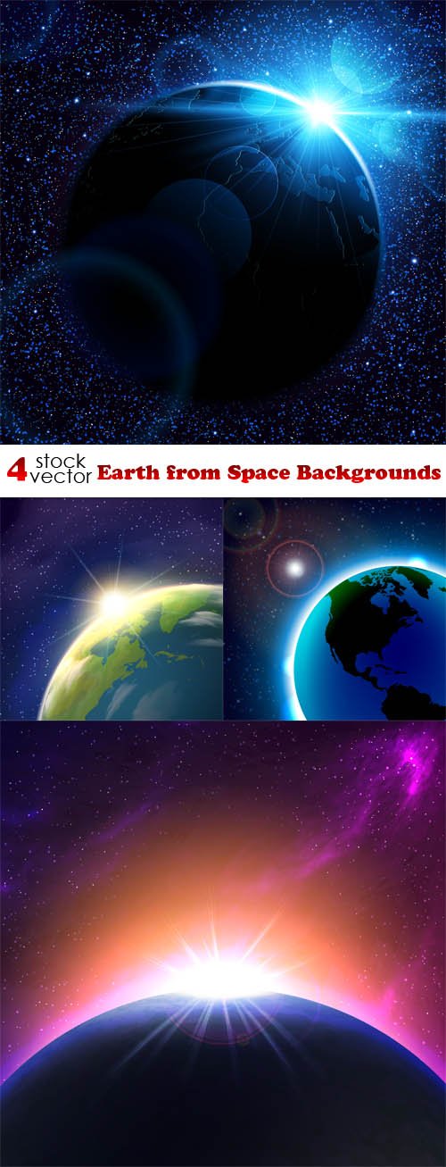 Vectors - Earth from Space Backgrounds