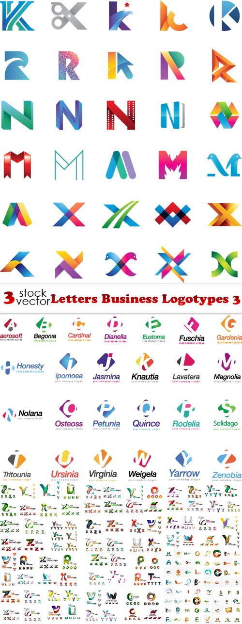 Vectors - Letters Business Logotypes 3