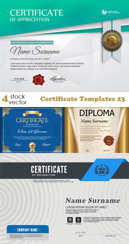 Vectors - Certificate Templates 23
