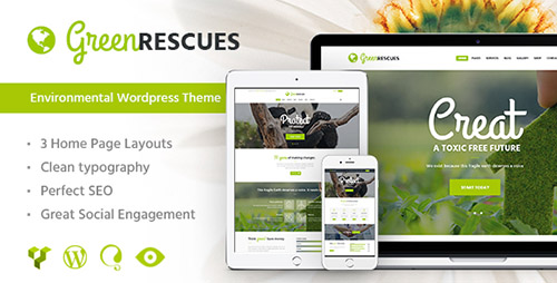 ThemeForest - Green Rescues v1.3 - Environment Protection Theme - 13623861