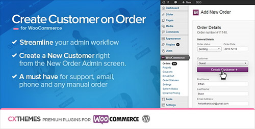 CodeCanyon - Create Customer on Order for WooCommerce v1.19 - 6395319