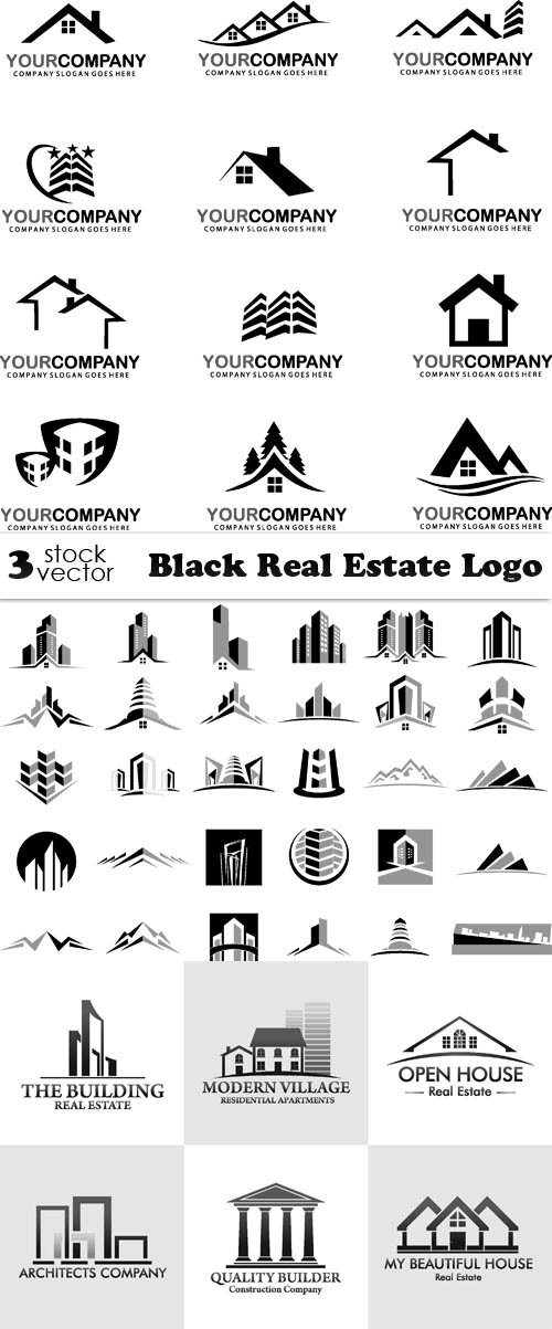 Vectors - Black Real Estate Logo