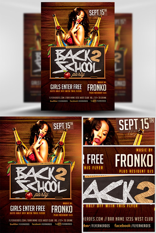 Flyer Template - Back To School Party 8