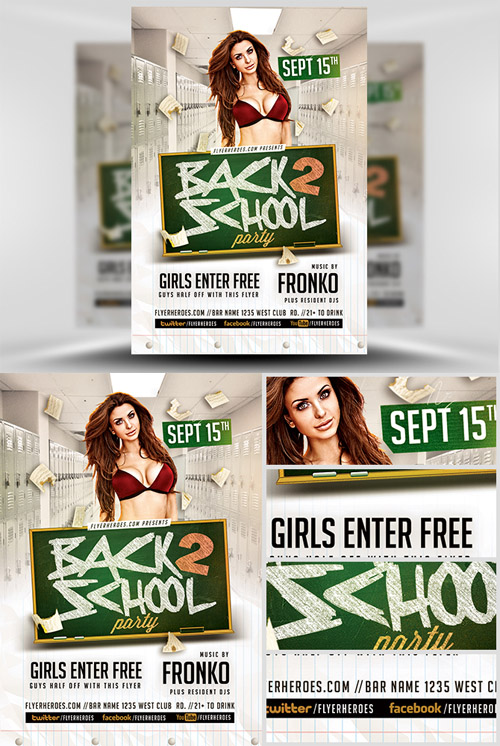 Flyer Template - Back To School Party 9