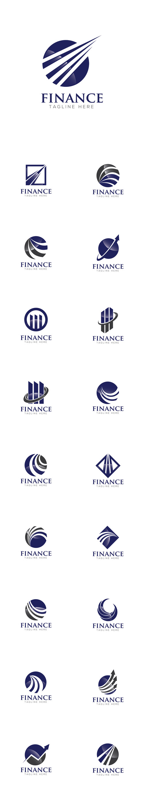 Vector Finance Concept Logo Design