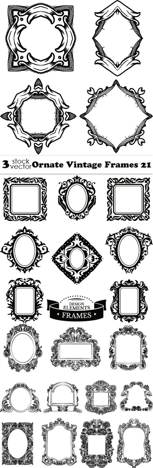 Vectors - Ornate Vintage Frames 21