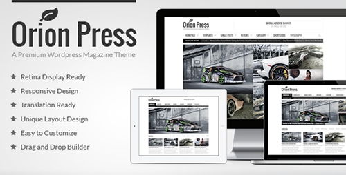 ThemeForest - Orion Press v2.7.4 - Retina and Responsive Magazine Theme - 6239233