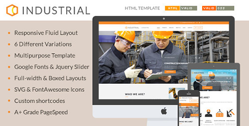 ThemeForest - Industrial v1.0.0 - Architects & Engineers HTML5 Template - 11063029