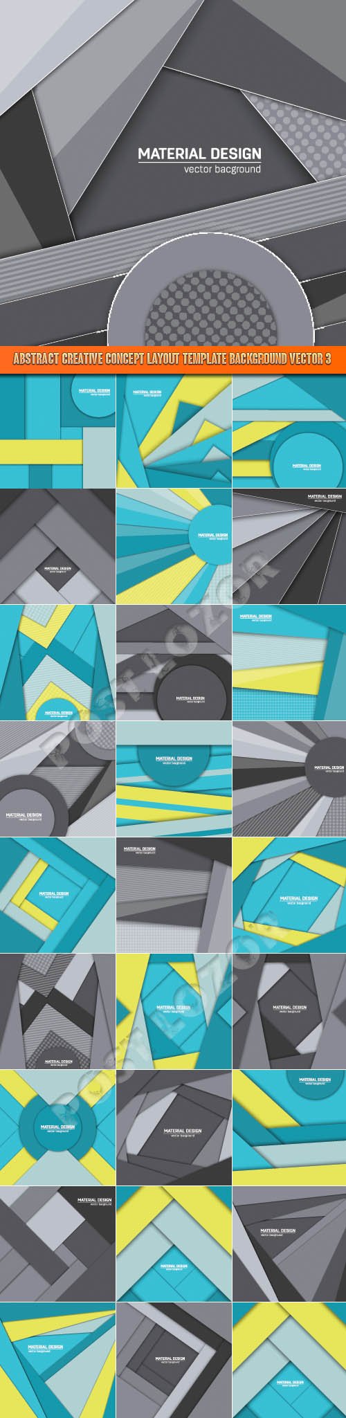 Abstract creative concept layout template background Vector 3