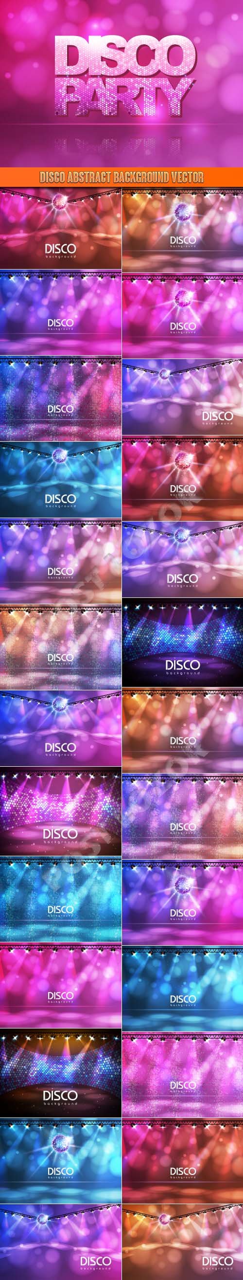 Disco Abstract Background Vector