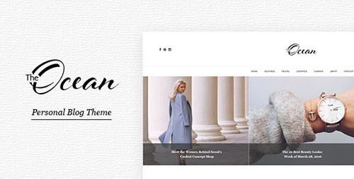 Ocean - Personal Blog Template for Travelers and Dreamers 15702539