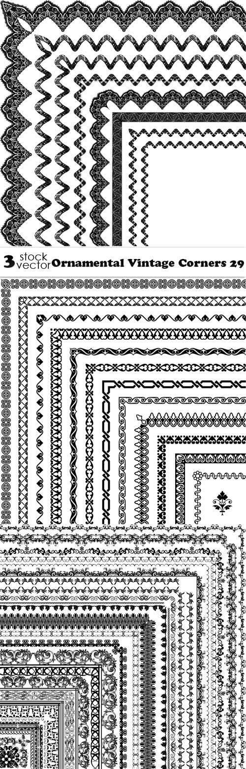 Vectors - Ornamental Vintage Corners 29