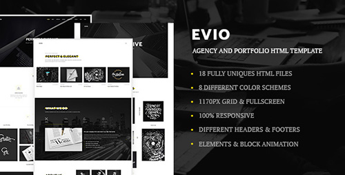 ThemeForest - Evio v1.0 - Agency & Portfolio HTML Template - 17497226