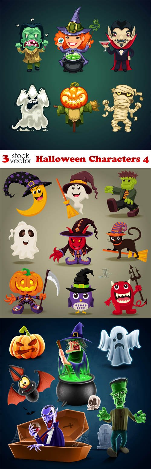Vectors - Halloween Characters 4