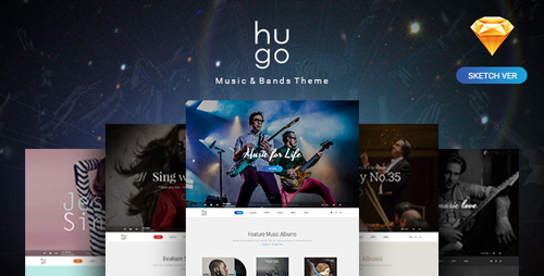 Hugo | Music & Bands Sketch Templates 12668325