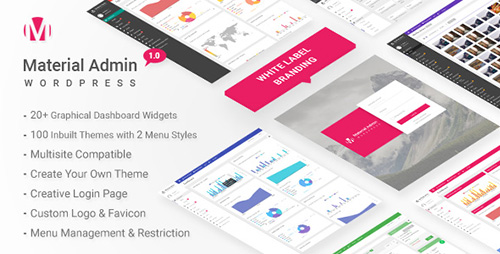 CodeCanyon - Material v1.0 - White Label WordPress Admin Theme - 18155767