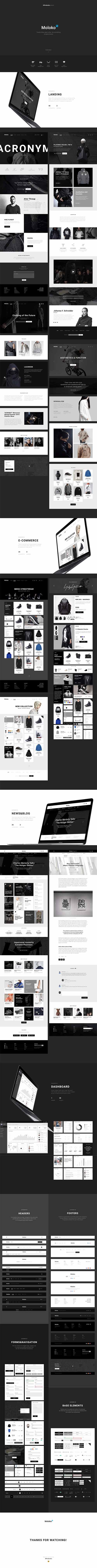 Moloko - Web based modern & minimalistic UI Kit